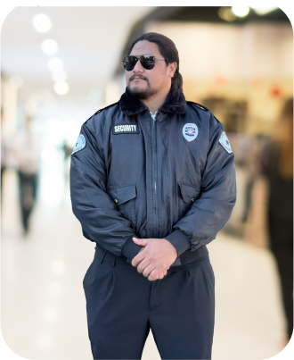 Plaza Protection Security Guard Providing Industry-Specific Protection